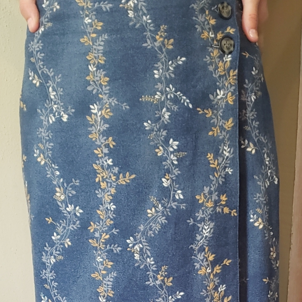 Sonoma linen/cotton wrap skirt